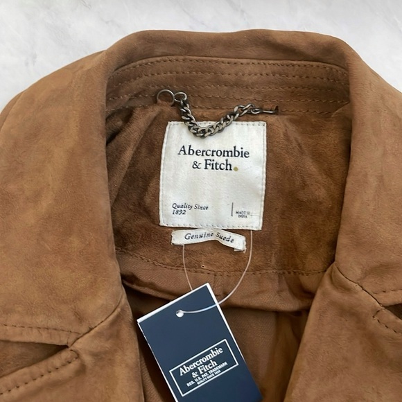 Abercrombie & Fitch Genuine Suede  Cropped Jacket - Picture 4 of 4